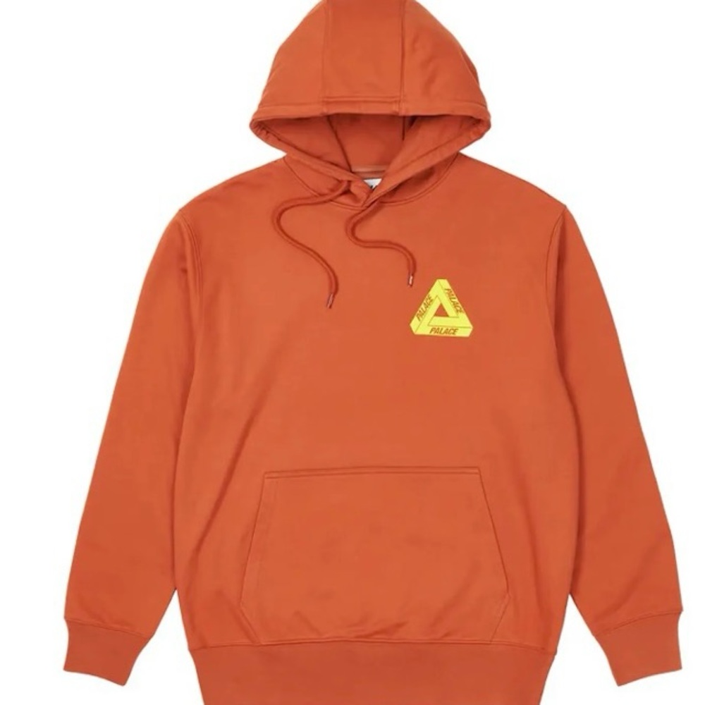 Orange Hoodie with Yellow Logo